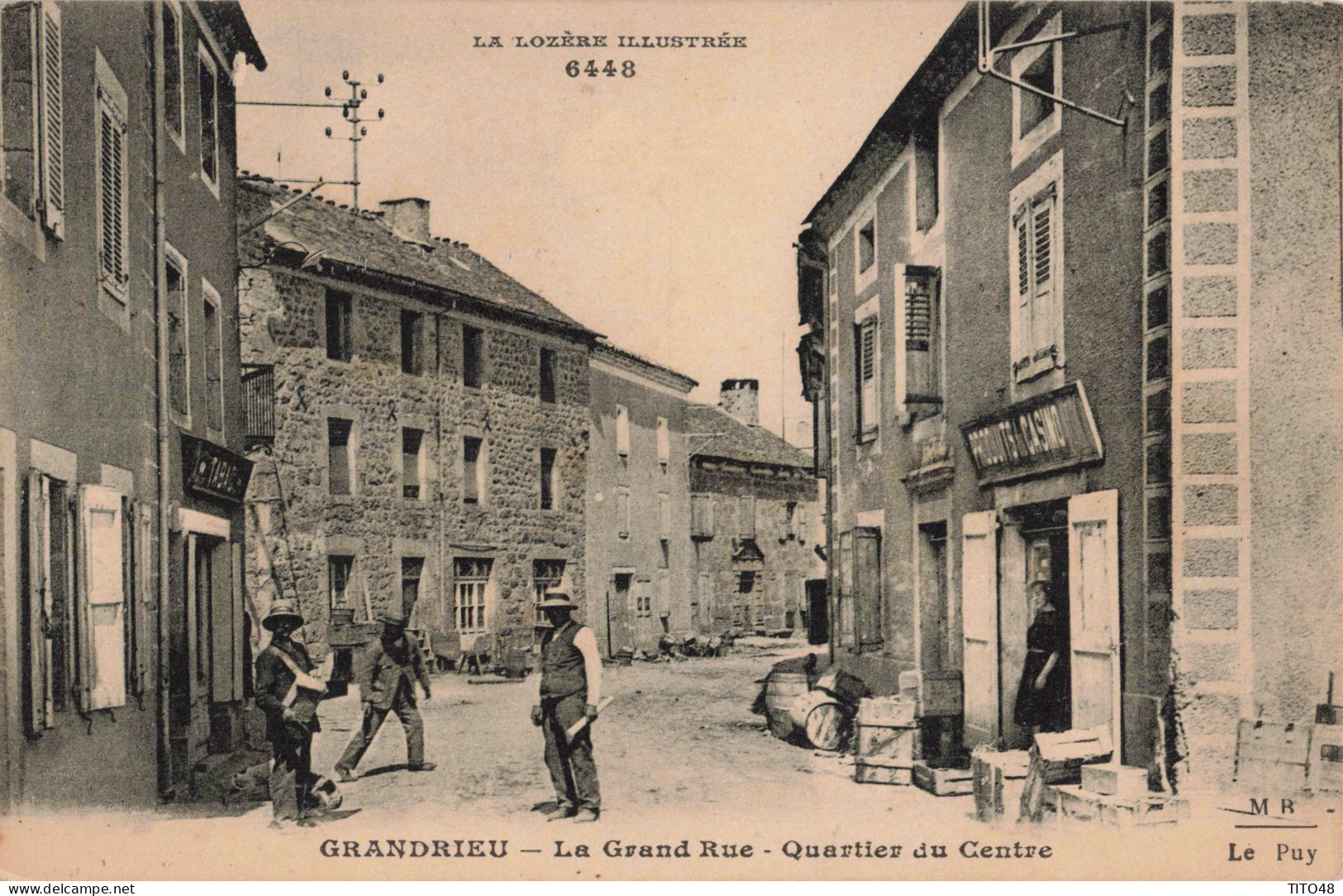 FR-48 LOZÈRE - GRANDRIEU - La Grand Rue - Quartier Du Centre - Gandrieux Saint Amans