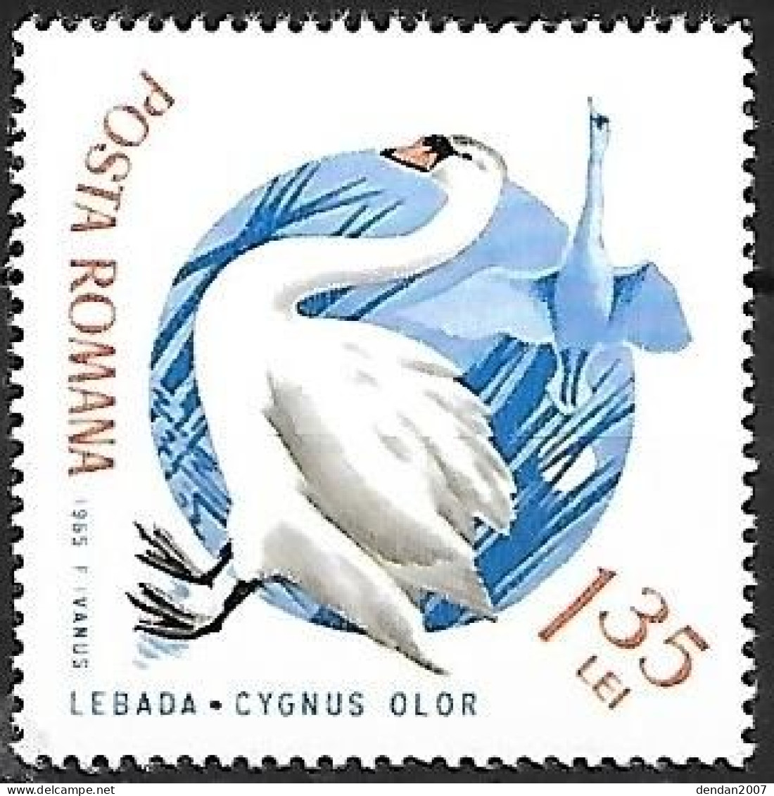 Romania - MNH ** 1965 :     Mute Swan  -  Cygnus Olor - Swans