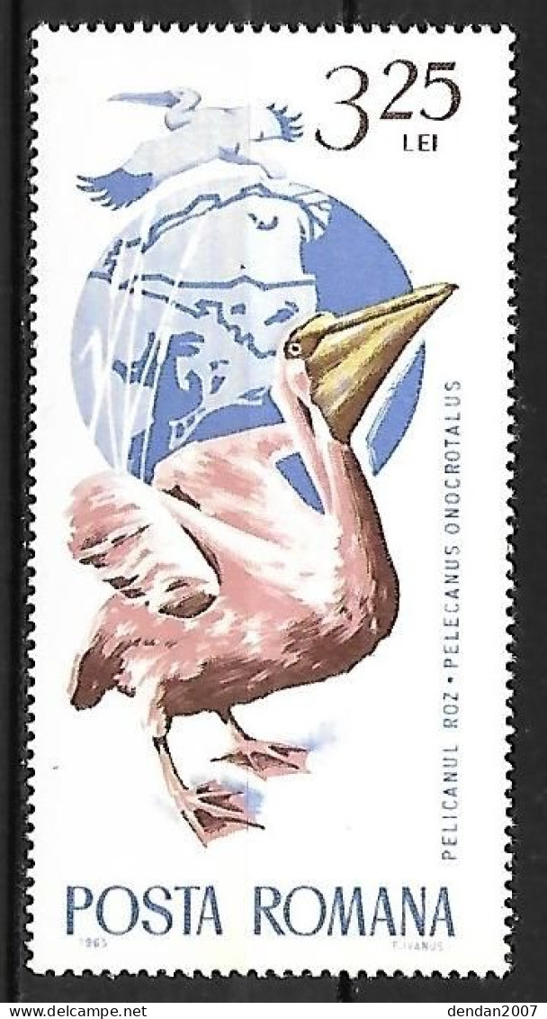 Romania - MNH ** 1965 :  Great White Pelican  -  Pelecanus Onocrotalus - Pelicans