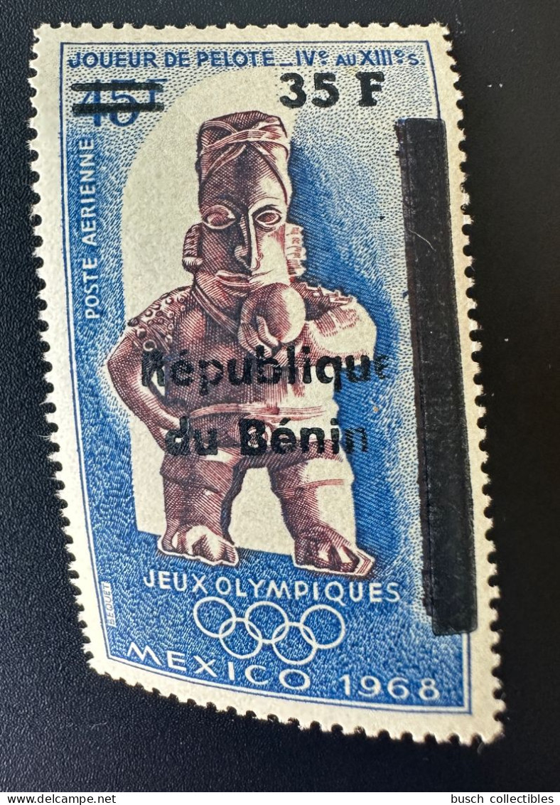 Benin 1997 / 2000 Mi. 1086 Surchargé Overprint Jeux Olympiques Olympic Games Mexiko Mexico Joueur De Pelote Olympia - Benin - Dahomey (1960-...)