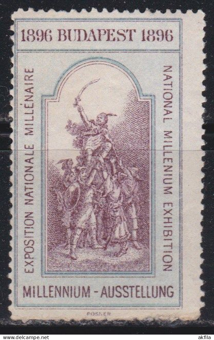 Hungary 1896 Poster Stamp National Exhibition MNH - Ongebruikt