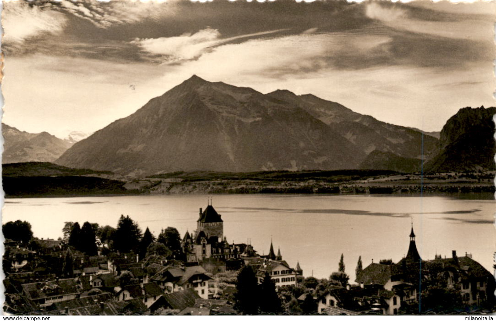 Oberhofen Am Thunersee Mit Dem Niesen (179) * 20. 9. 1934 - Oberhofen Am Thunersee