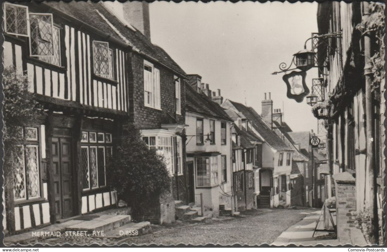 Mermaid Street, Rye, Sussex, C.1960 - Shoesmith & Etheridge RP Postcard - Rye