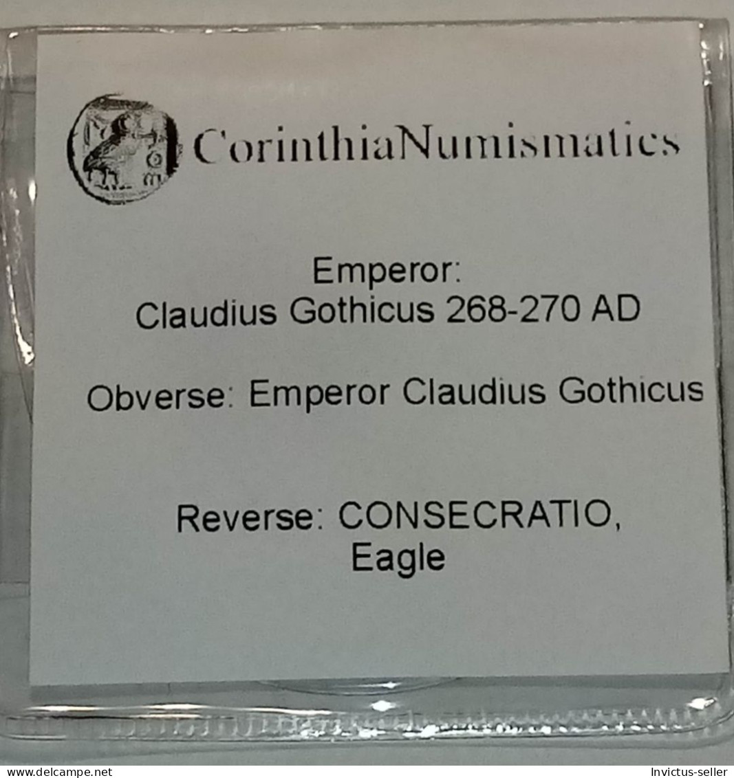 Moneta romana imperatore Claudio il Gotico 268-270 -  ANCIENT ROMAN COIN  IMPERATOR CLAUDIUS GOTHICUS - COD 9