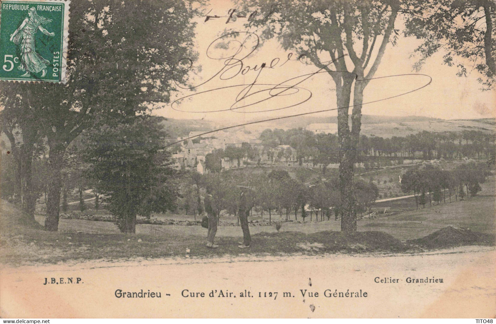 FR-48 LOZÈRE - GRANDRIEU - Cure D'Air. Alt 1127m - Vue Générale - Gandrieux Saint Amans