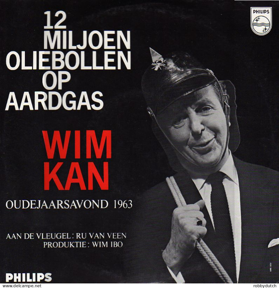 * 10" LP *  WIM KAN - OUDEJAARSAVOND 1963 : 12 MILJOEN OLIEBOLLEN OP AARDGAS - Humour, Cabaret