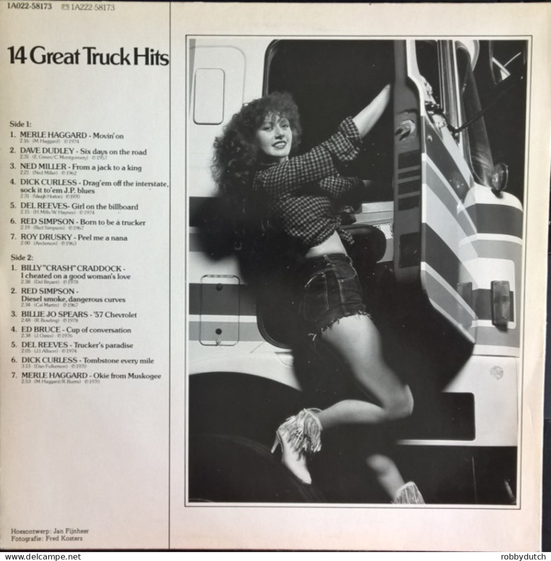 * LP * 14 GREAT TRUCK HITS - VARIOUS ARTISTS (Holland 1981  EX!!) - Country & Folk