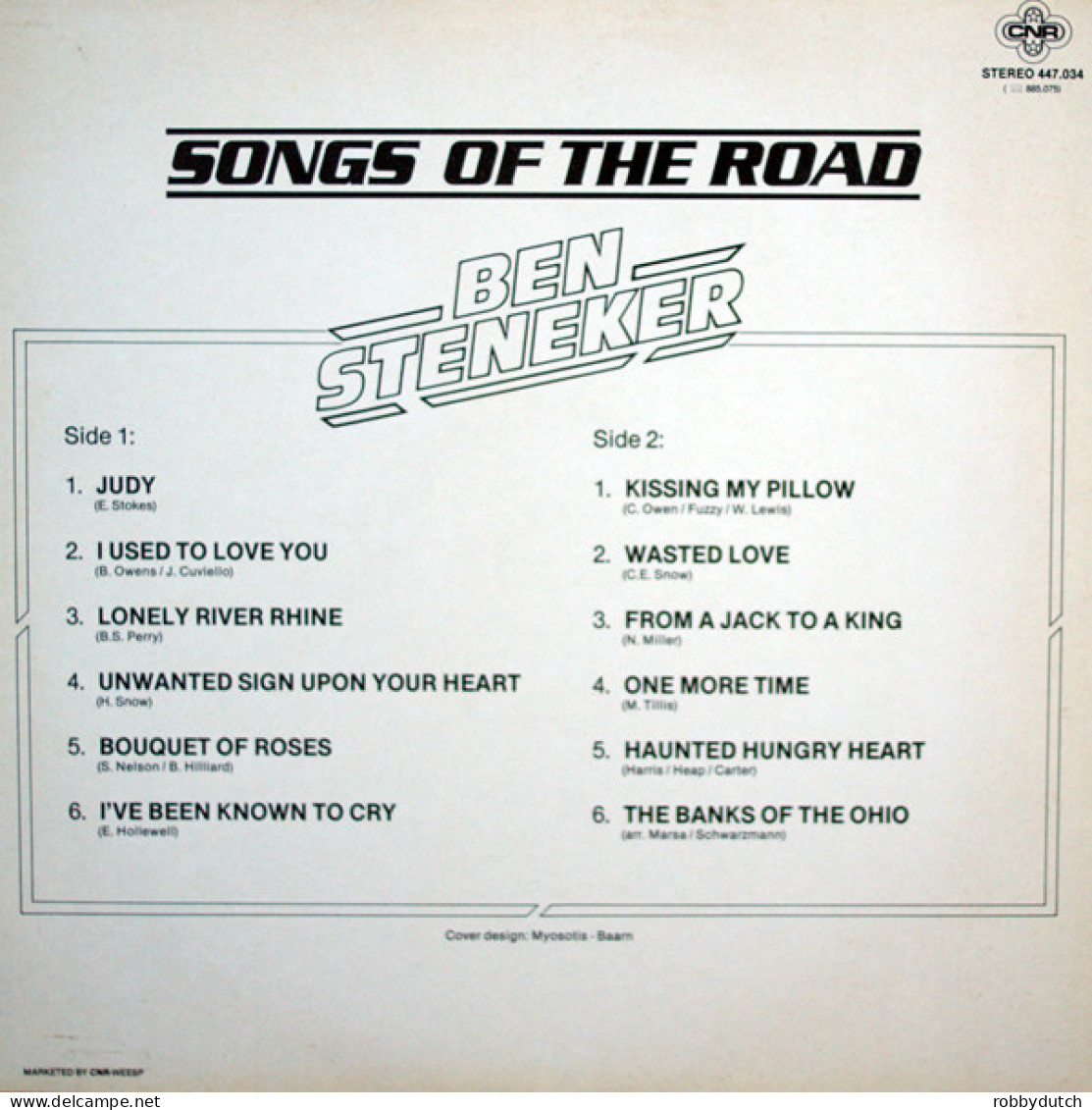 * LP *  BEN STENEKER - SONGS OF THE ROAD (Holland1980) - Country & Folk