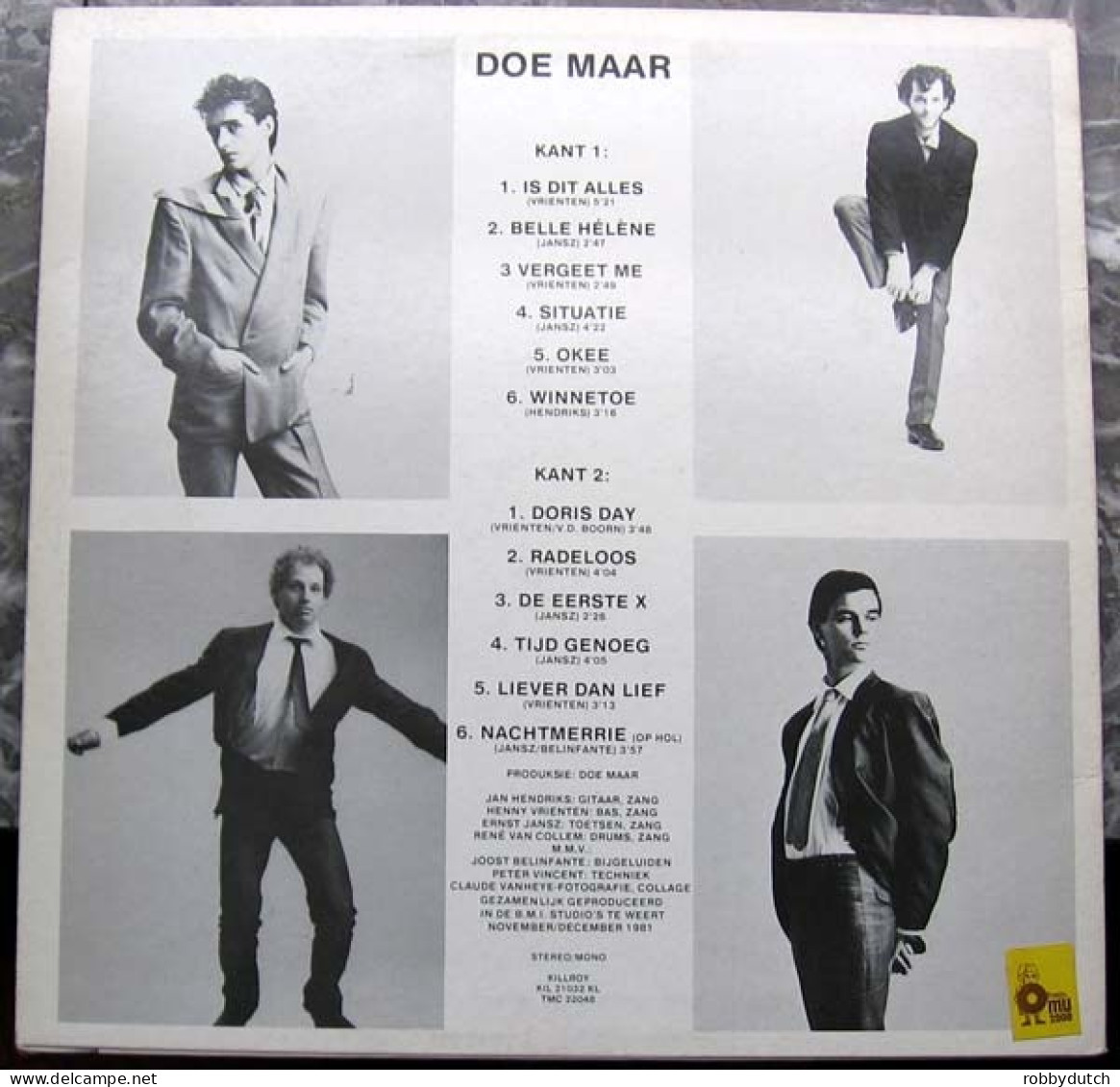 * LP *  DOE MAAR - DORIS DAY EN ANDERE STUKKEN (Holland 1982 EX!!) - Autres - Musique Néerlandaise