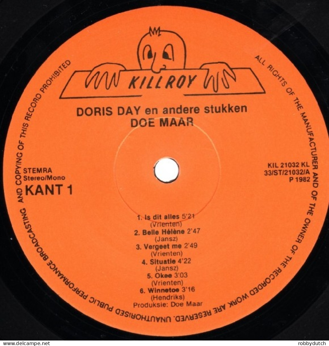 * LP *  DOE MAAR - DORIS DAY EN ANDERE STUKKEN (Holland 1982 EX!!) - Other - Dutch Music