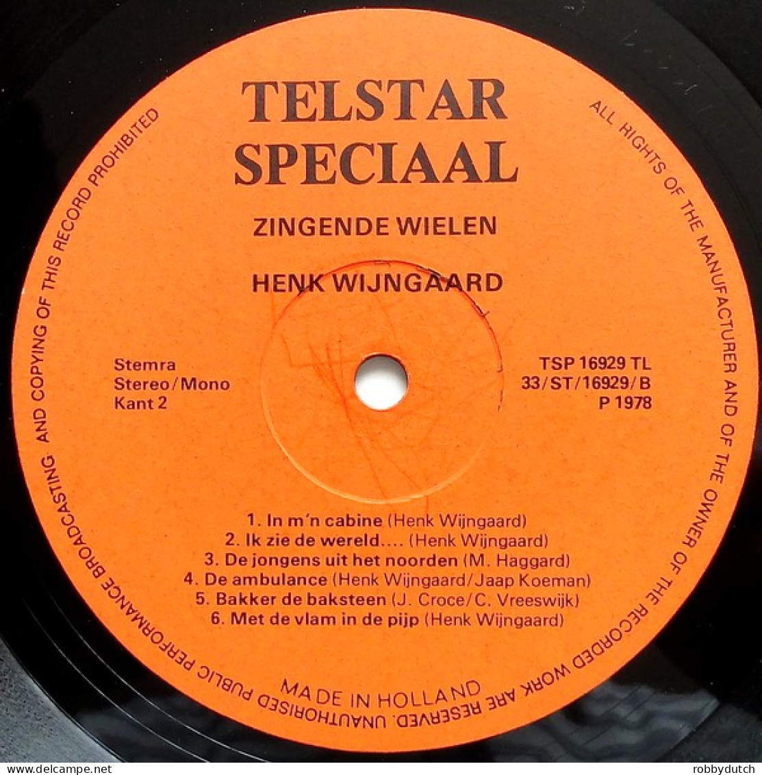 * LP *  HENK WIJNGAARD - ZINGENDE WIELEN (Holland 1978 EX!!) - Other - Dutch Music