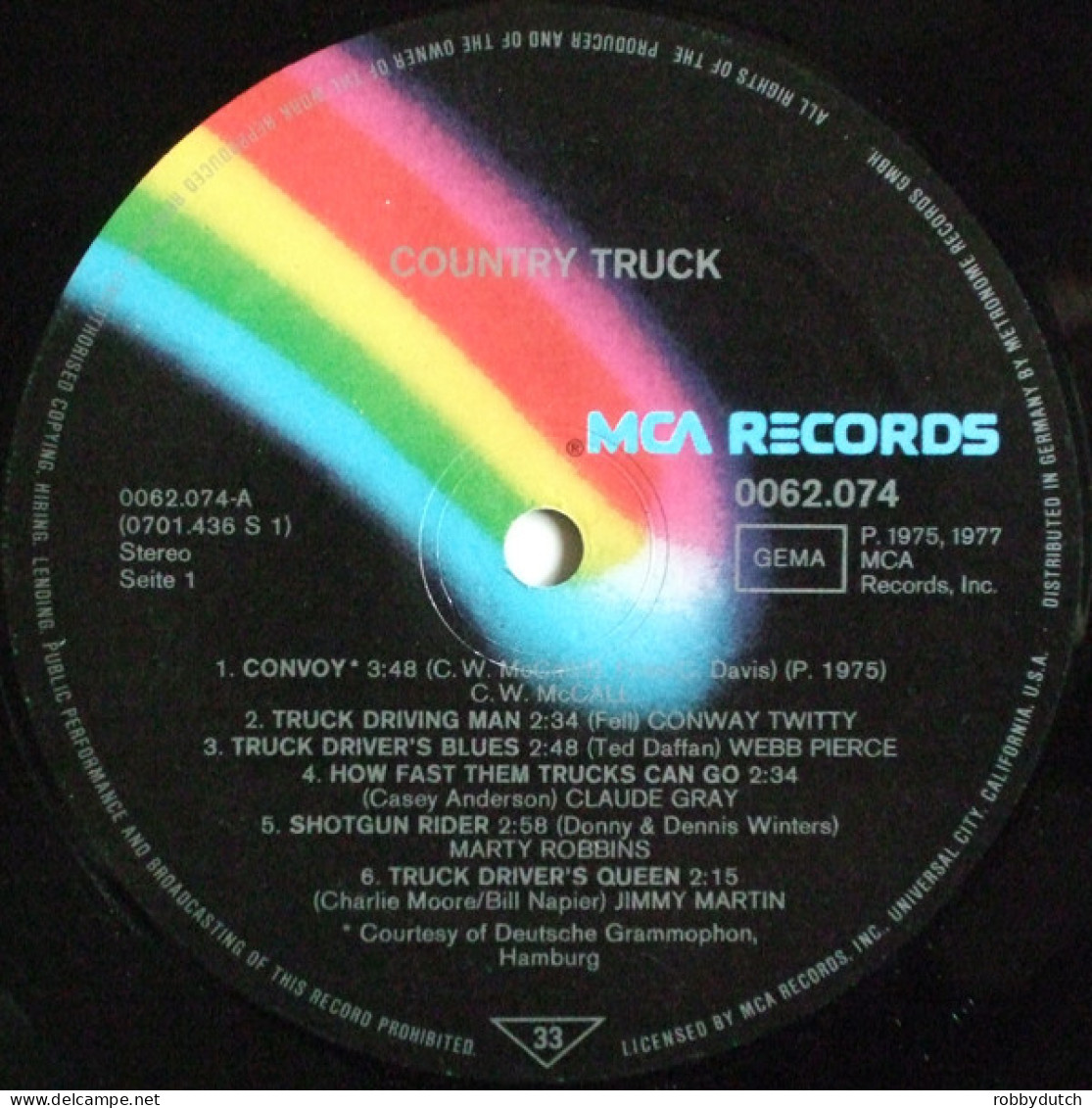 * LP * COUNTRY TRUCK - VARIOUS ARTISTS (Germany 1977 EX!!) - Country & Folk