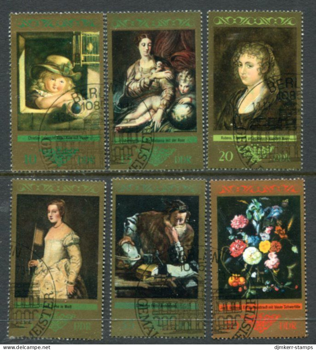 DDR / E. GERMANY 1973 Old Master Paintings Used  Michel 1892-97 - Oblitérés