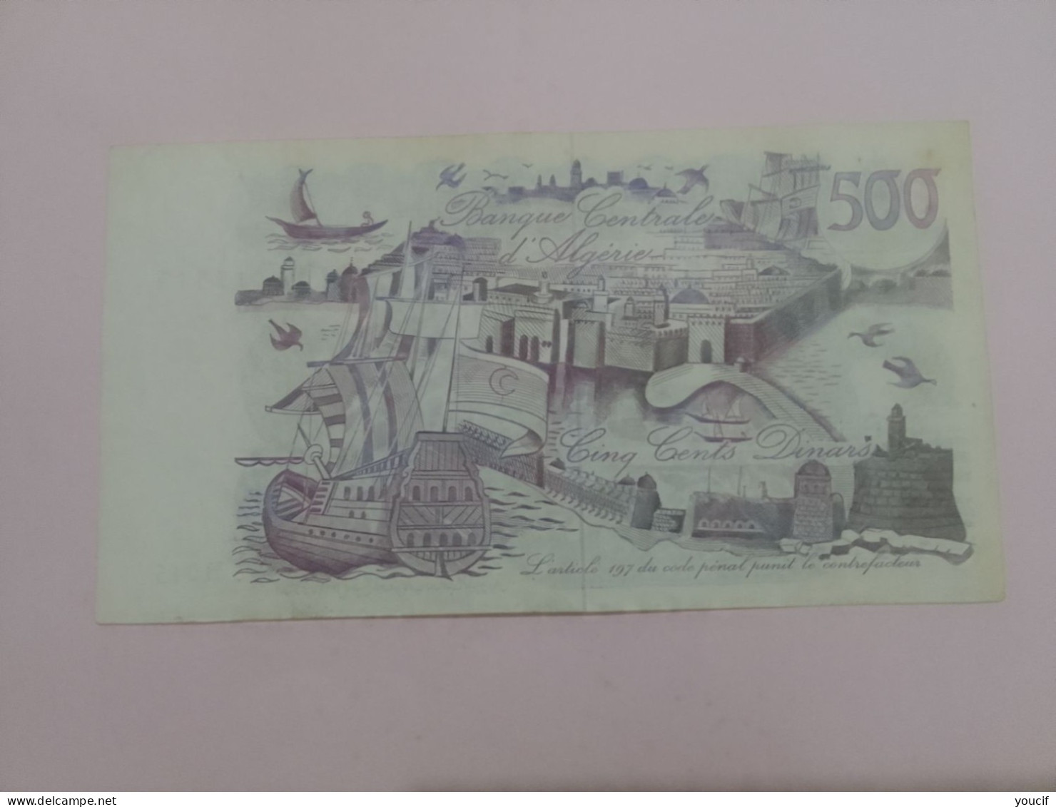 Billet De 500 Dinars Algerien 01/11/1970 - Algerien
