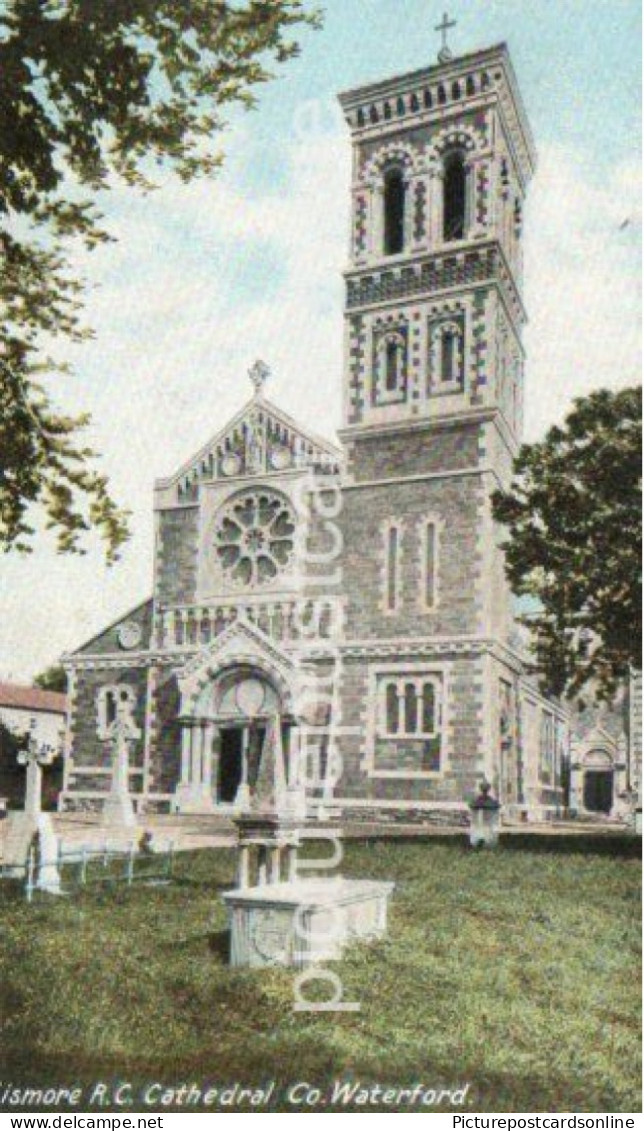 LISMORE R.C. CATHEDRAL OLD COLOUR POSTCARD WATERFORD IRELAND - Waterford
