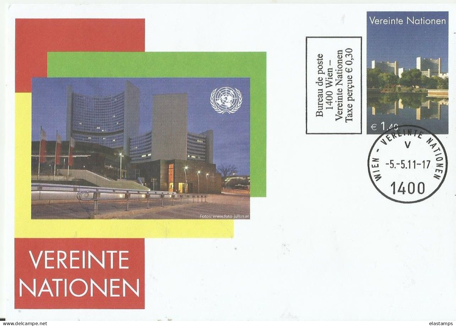 UNO WIEN  GS/CV 2011 - Storia Postale