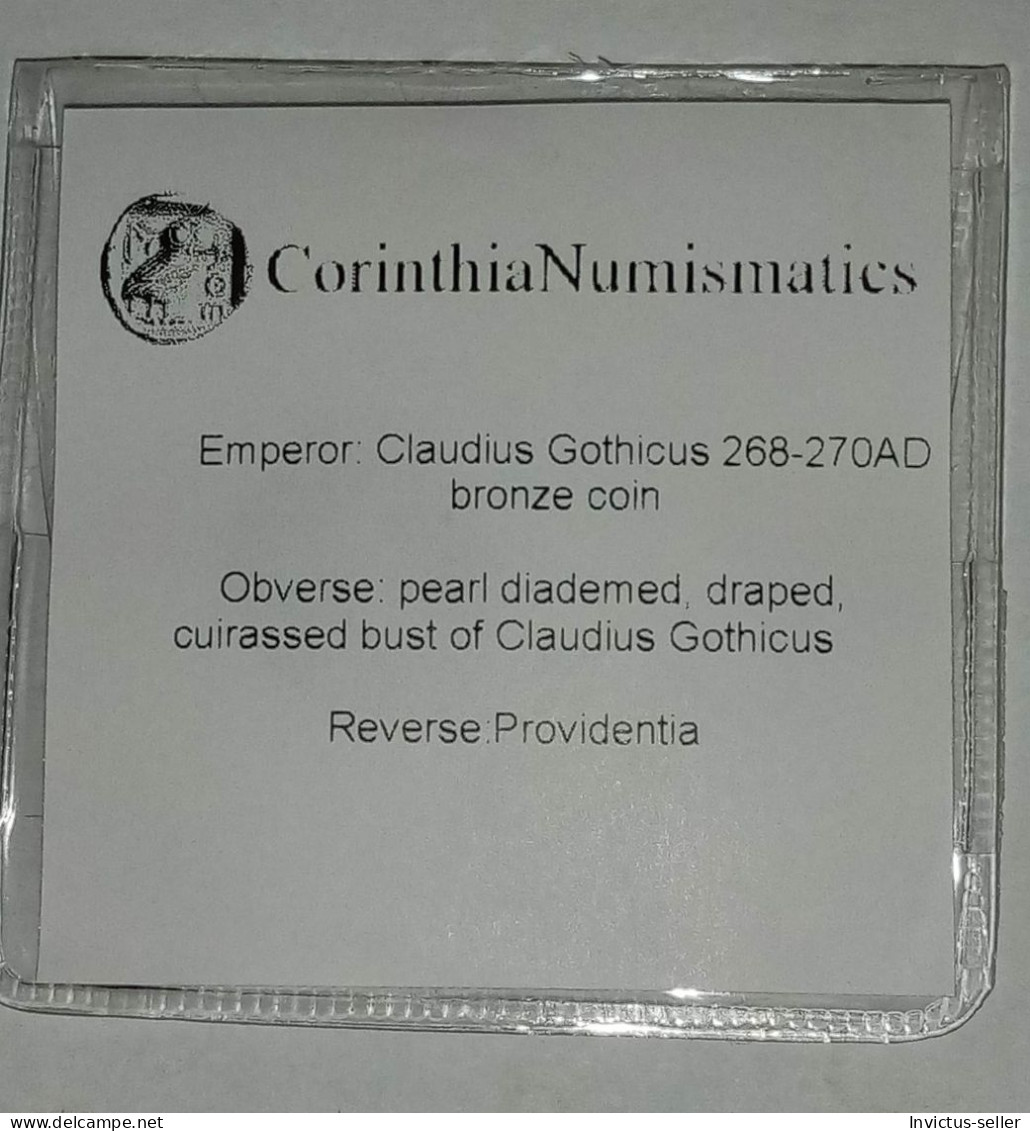 Moneta romana imperatore Marcus Aurelius Claudius "Gothicus -  ANCIENT ROMAN COIN  - EMPEROR CLAUDIUS GOTHICUS - 268-270