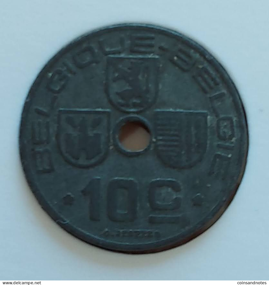 Belgium 1941 - 10 Centiem Zink/Jespers FR/VL - Leopold III - Morin 489 - UNC - 10 Centimes