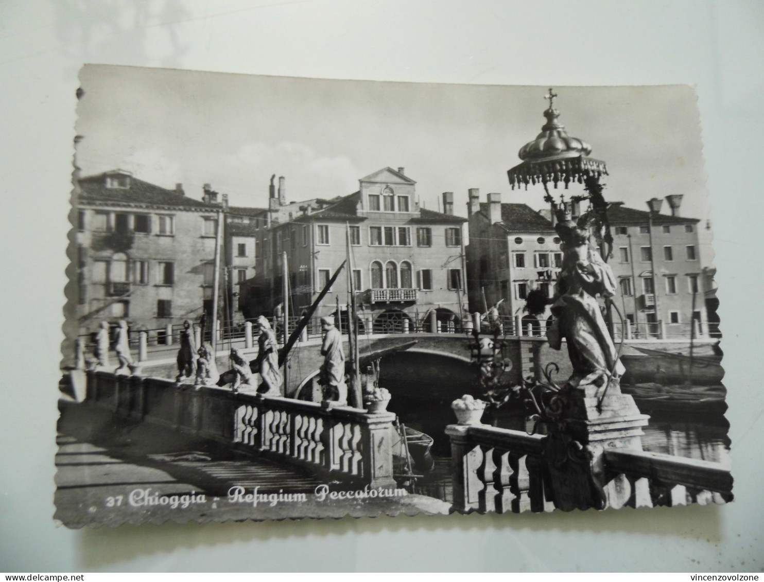 Cartolina Viaggiata "CHIOGGIA Refugium Peccatorum"  1954 - Chioggia