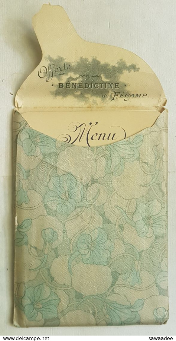 POCHETTE LIQUEUR BENEDICTINE - 19 MENUS VIERGES - MONTAGNARD, PIERROT, AVOCAT ETC - Alcools