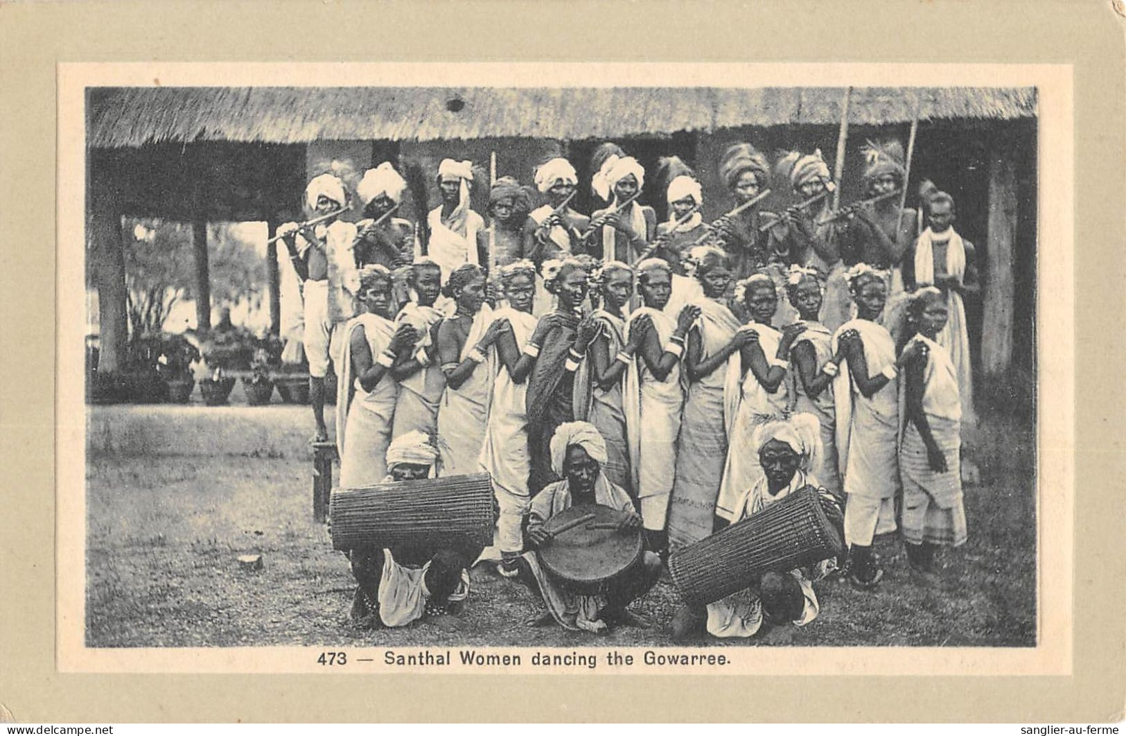 CPA INDE SANTHAL WOMEN DANCING THE GOWARREE - Inde