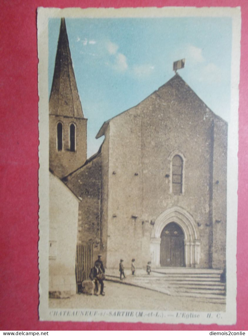 Carte Postale CPA - CHATEAUNEUF SUR SARTHE (49) - L'Eglise (4669) - Chateauneuf Sur Sarthe