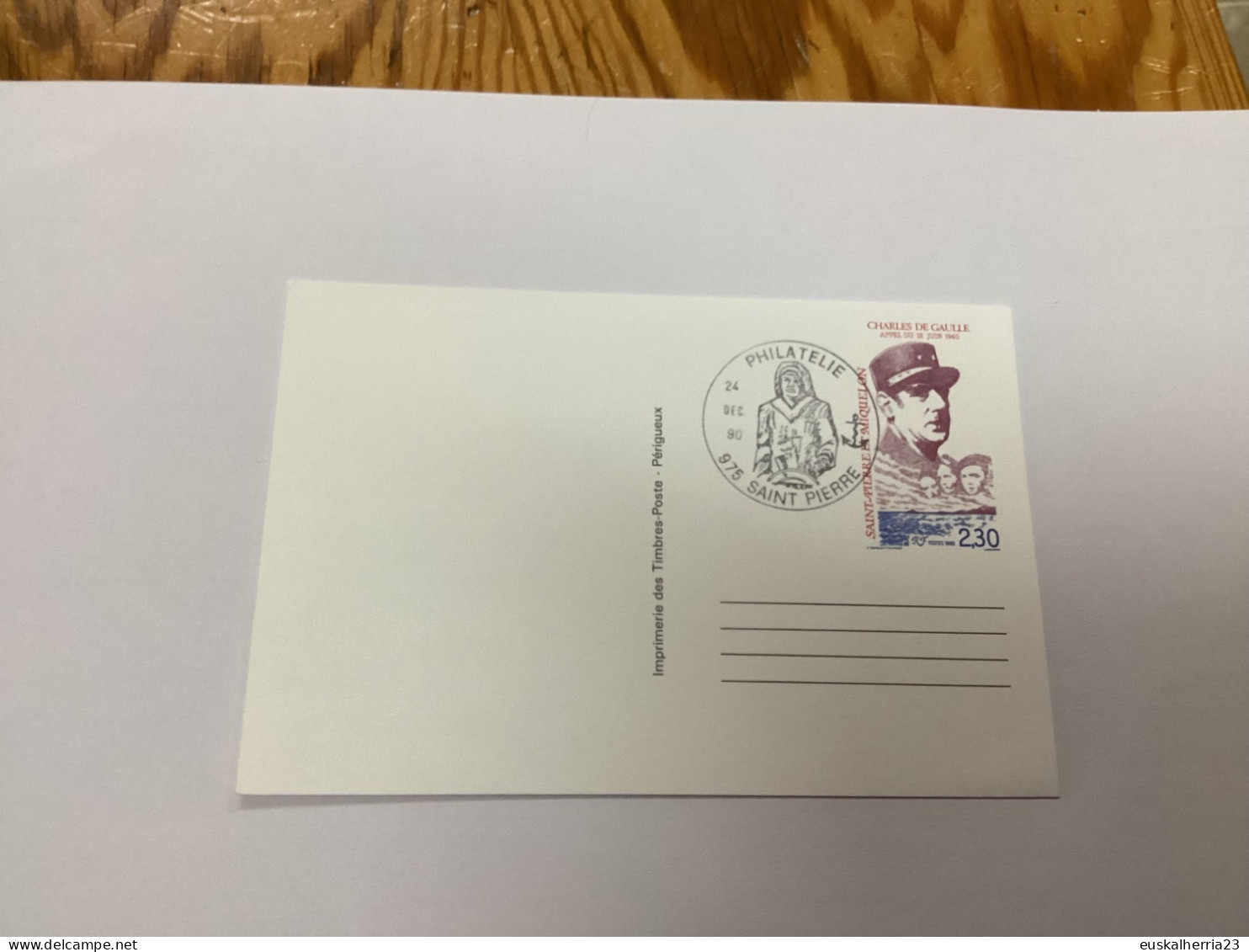 Entier Postal 1990 Saint-pierre Et Miquelon - Postwaardestukken