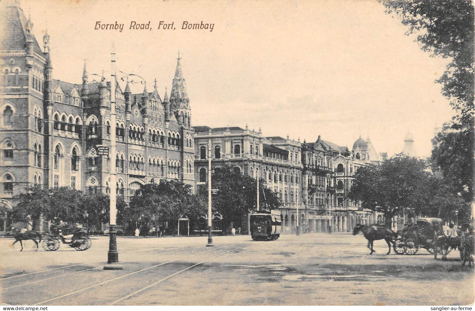 CPA INDE HORNBY ROAD FORT BOMBAY / CLICHE RARE - Inde