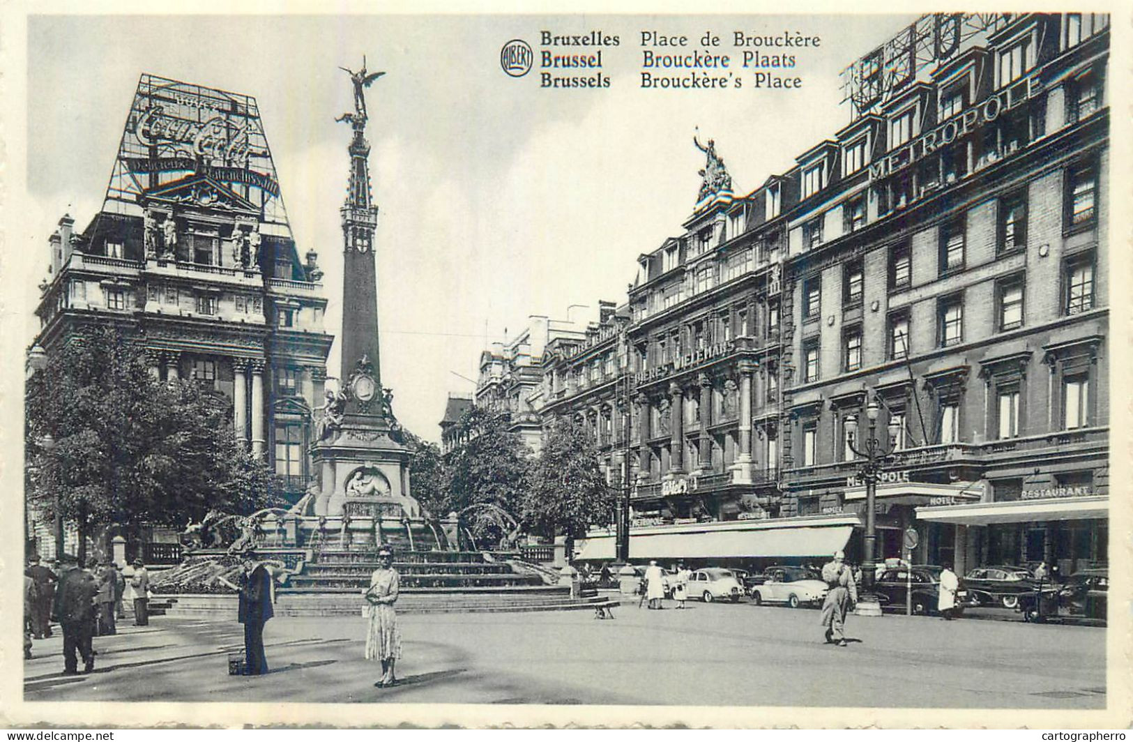 Belgium Bruxelles Place De Brouckere - Marktpleinen, Pleinen