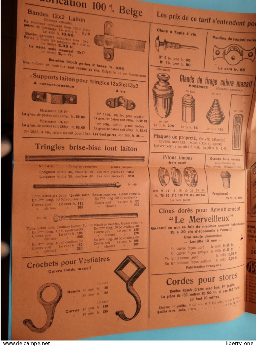 BALIGAN Et MICHENAUD > Bruxelles Molenbeek ( Depliant / Folder ) 1935 Van Parys Aerschot ( Zie/Voir Scan ) ! - Werbung