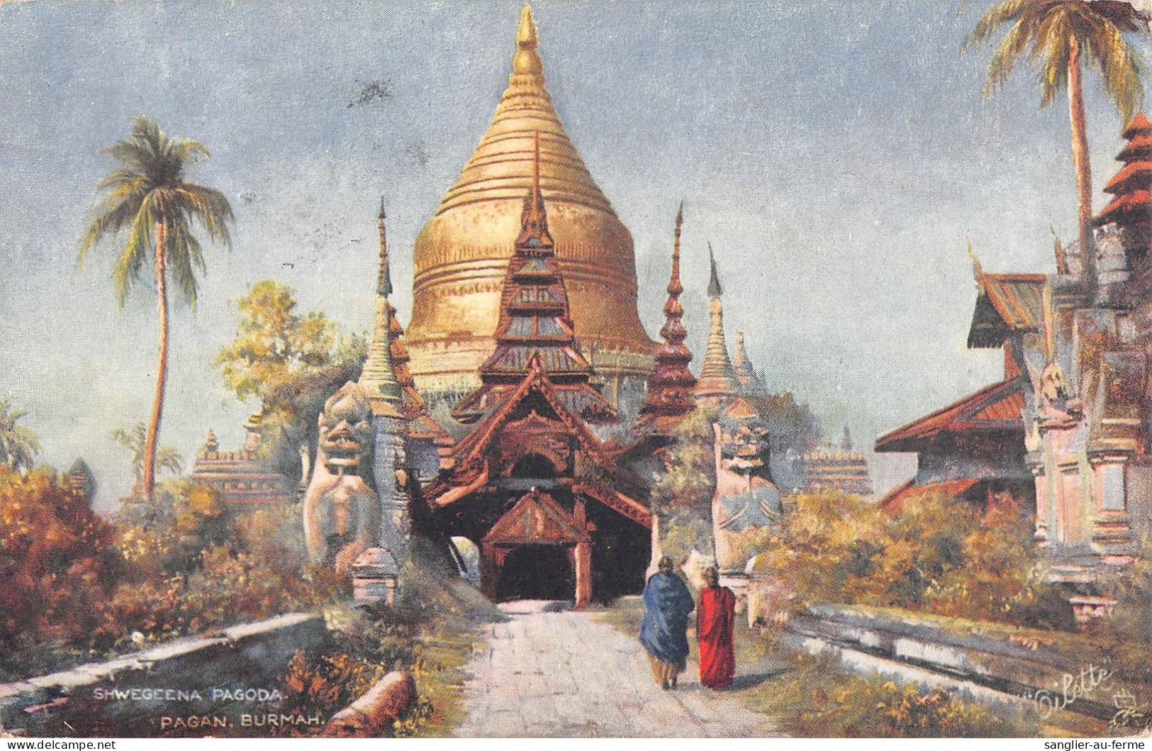 CPA ASIE BURMA SHWEGEENA PAGODA PAGAN BURMAH - Myanmar (Burma)