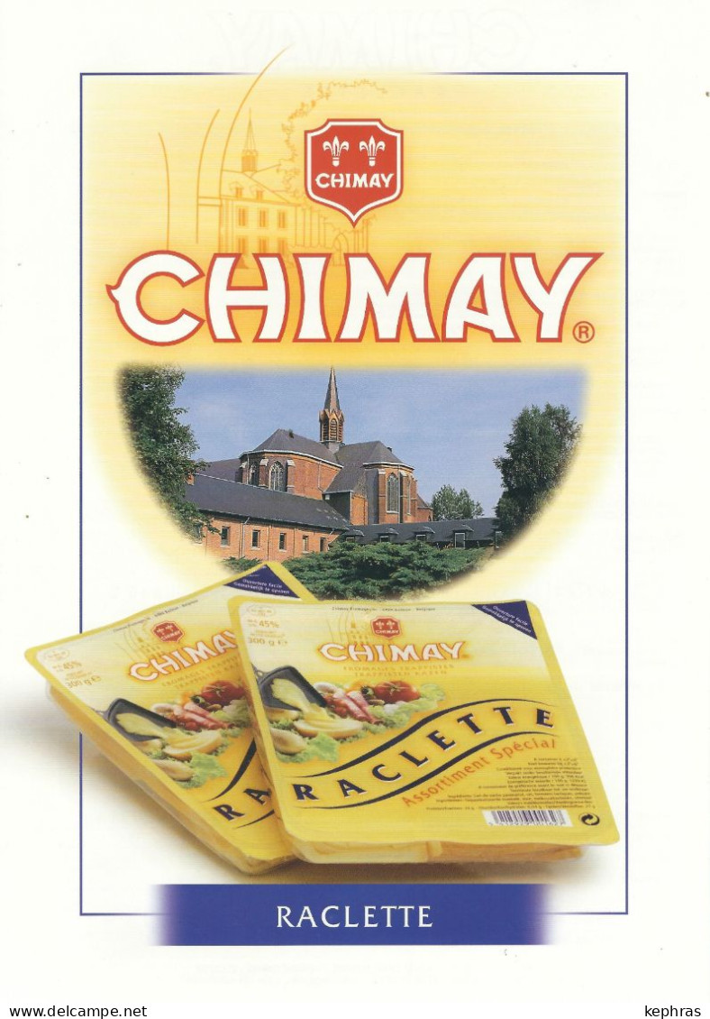 CHIMAY  - POSTER PUBLICITE - Format A4 - Recto-Verso - Fromage De Chimay - Raclette - Plakate