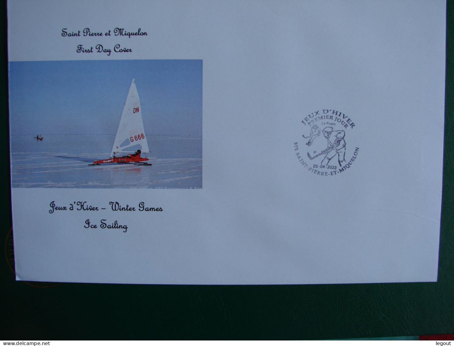 SPM/SAINT PIERRE ET MIQUELON FDC/1ER JOUR "BLOC JEUX D'HIVER" 2023 - FDC