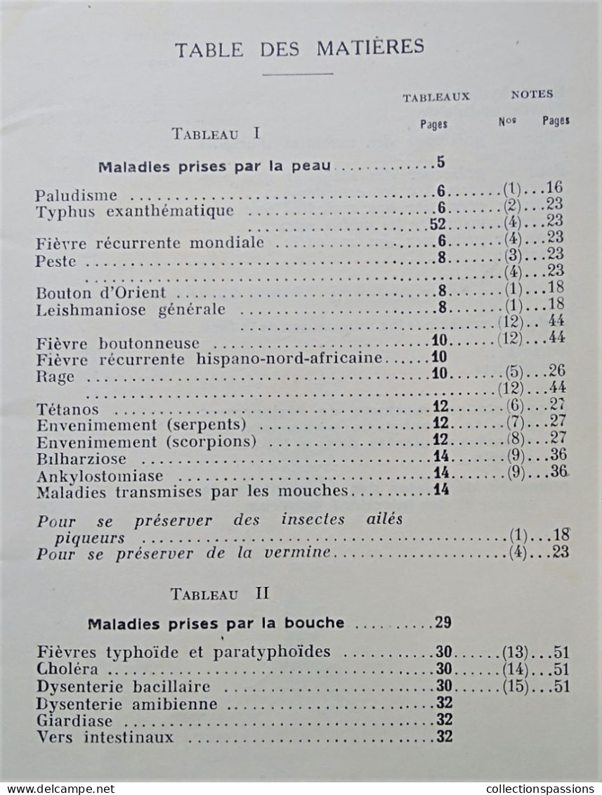 - Livret. Institut Pasteur D'Algérie. Les Maladies Virulentes Du Bled Nord Africain - - Andere & Zonder Classificatie