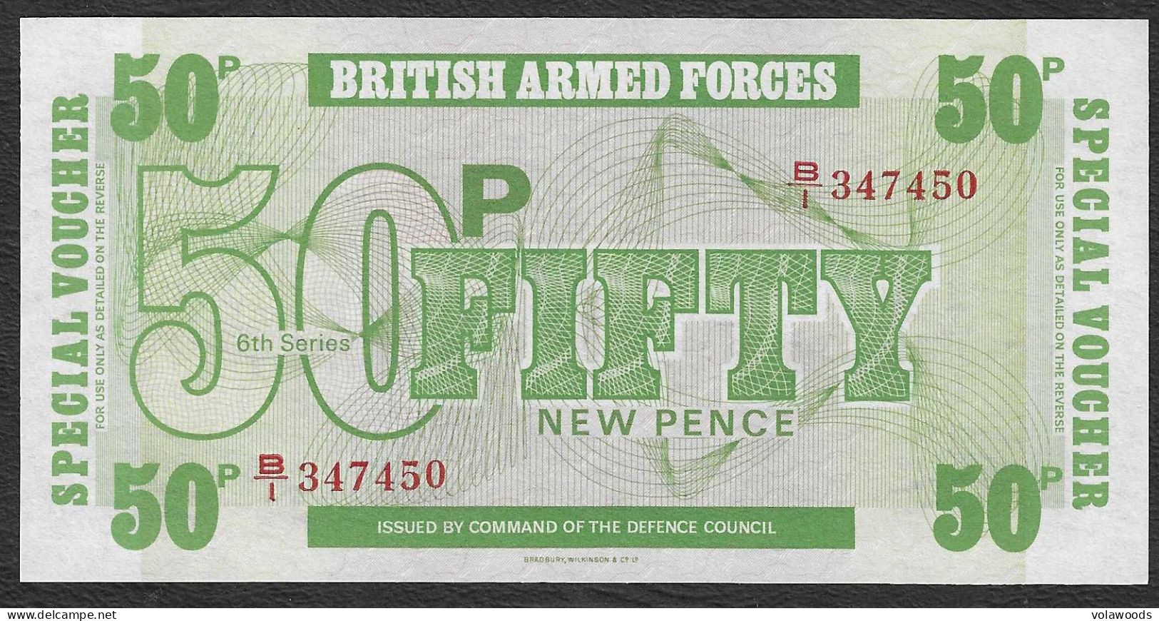 British Armed Forces - Banconota Non Circolata FdS UNC Da 50 New Pence - Sesta Serie  P-M49 - 1972 #19 - Fuerzas Armadas Británicas & Recibos Especiales