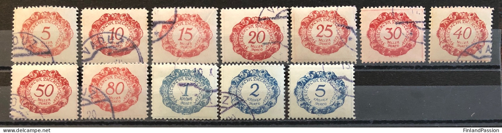 1920. MiNr. 1-12. Ziffern. O - Postage Due