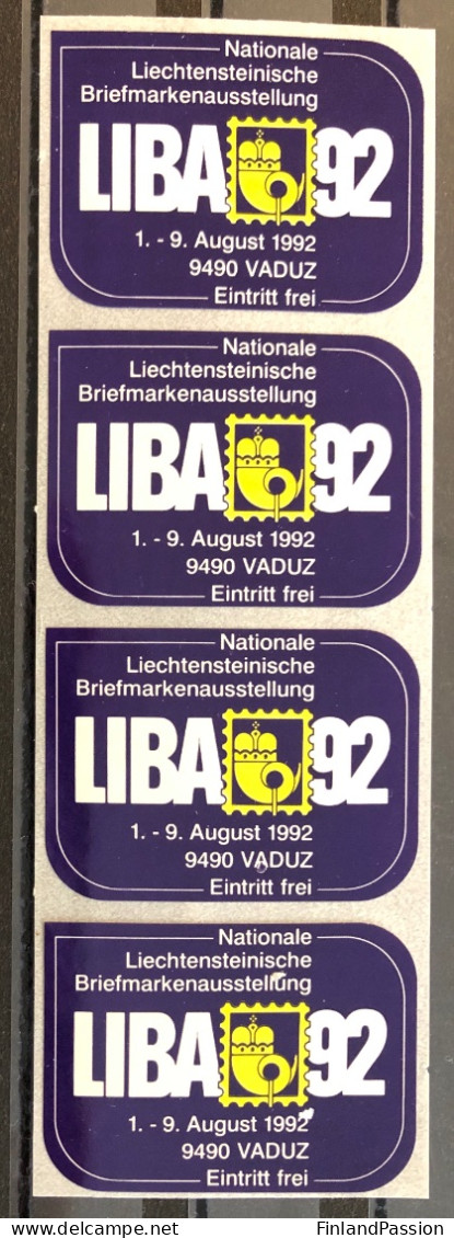 1992. LIBA ‘92 Briefmarkenausstellung Eintritt - Altri & Non Classificati