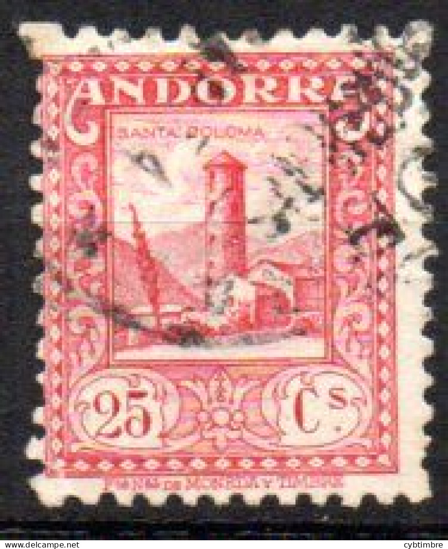 Andorre Espagnol: Yvert N° 20A - Used Stamps