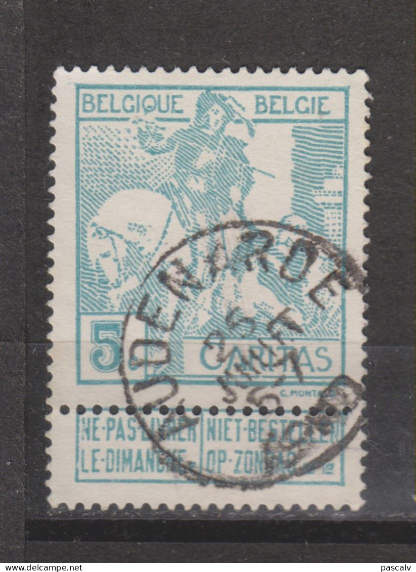 COB 86 Oblitération Centrale AUDENARDE - 1910-1911 Caritas