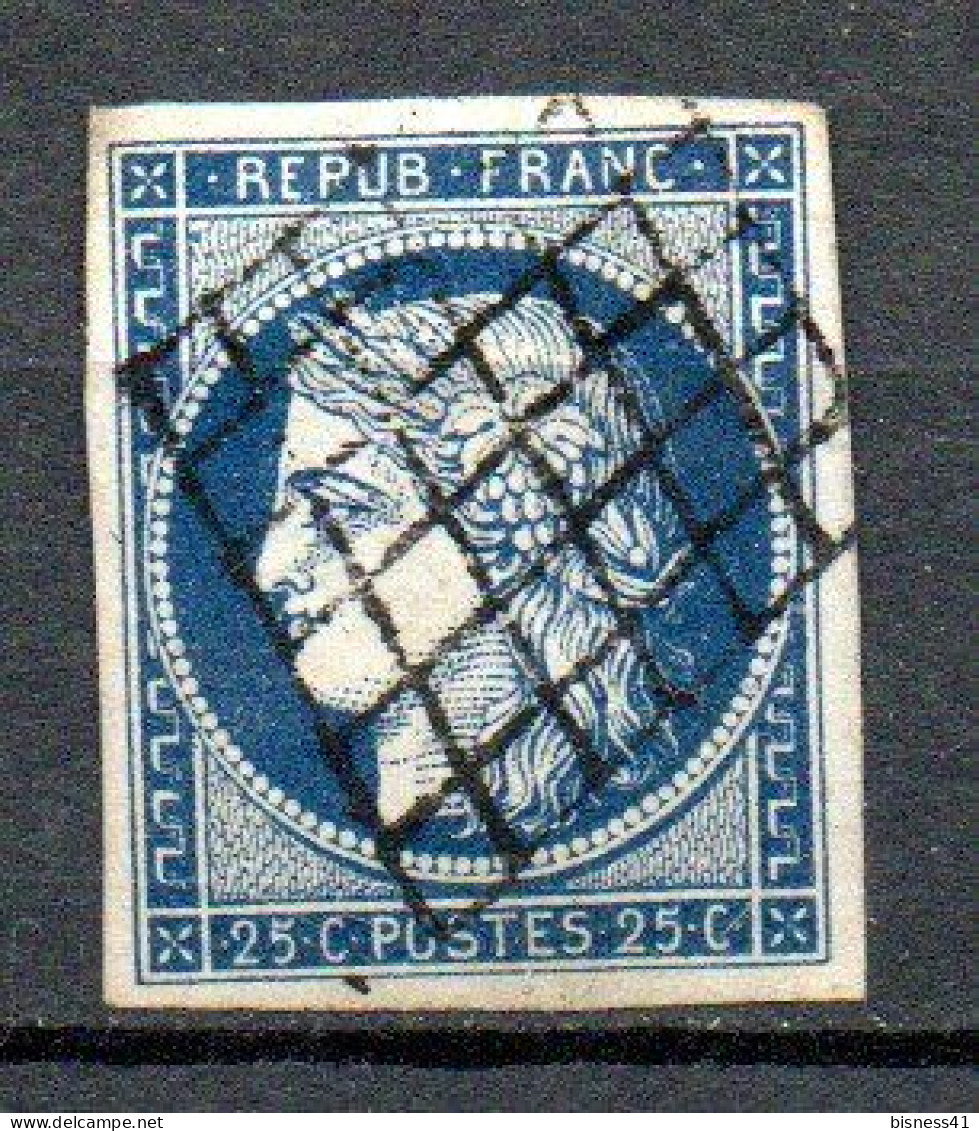 Col33 France 1849  N° 4 Oblitéré : 65,00€ - 1849-1850 Ceres