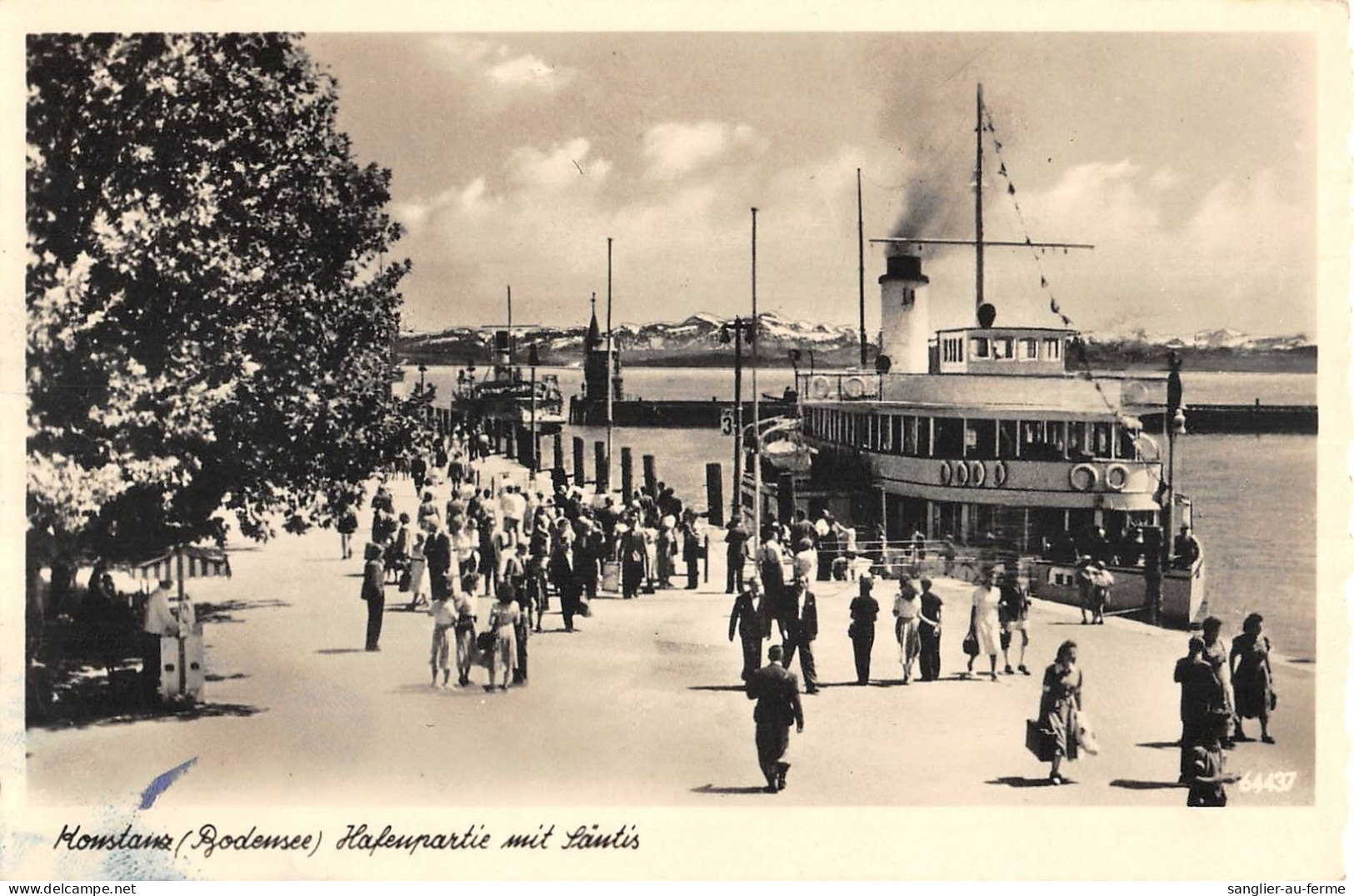 CPA ALLEMAGNE KONSTANZ BODENSEE HAFENPARTIE MIT SANTIS - Sonstige & Ohne Zuordnung