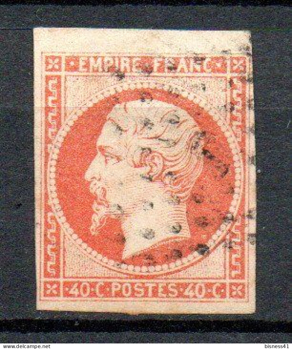 Col33 France 1853 N° 16a Vif  Oblitéré  : 28,00€ - 1853-1860 Napoléon III