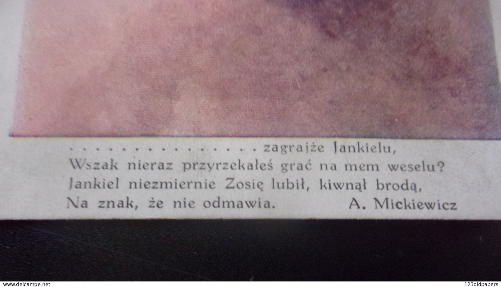 POLOGNE JUDAICA POLAND POLEN JUIF  A MICKIEWICZ CACHET Sarreguemines SAARGEMUND BRIEF STEMPEL 1917 ILLUSTRATEUR - Pologne