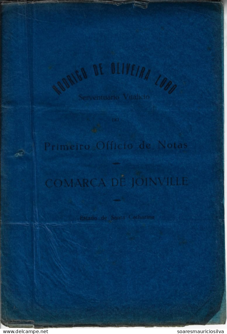 Brazil 1895/1932 Process Of Sale Property In Bucarein Joinville With 1890 Land Concession From The Dona Francisca Colony - Storia Postale