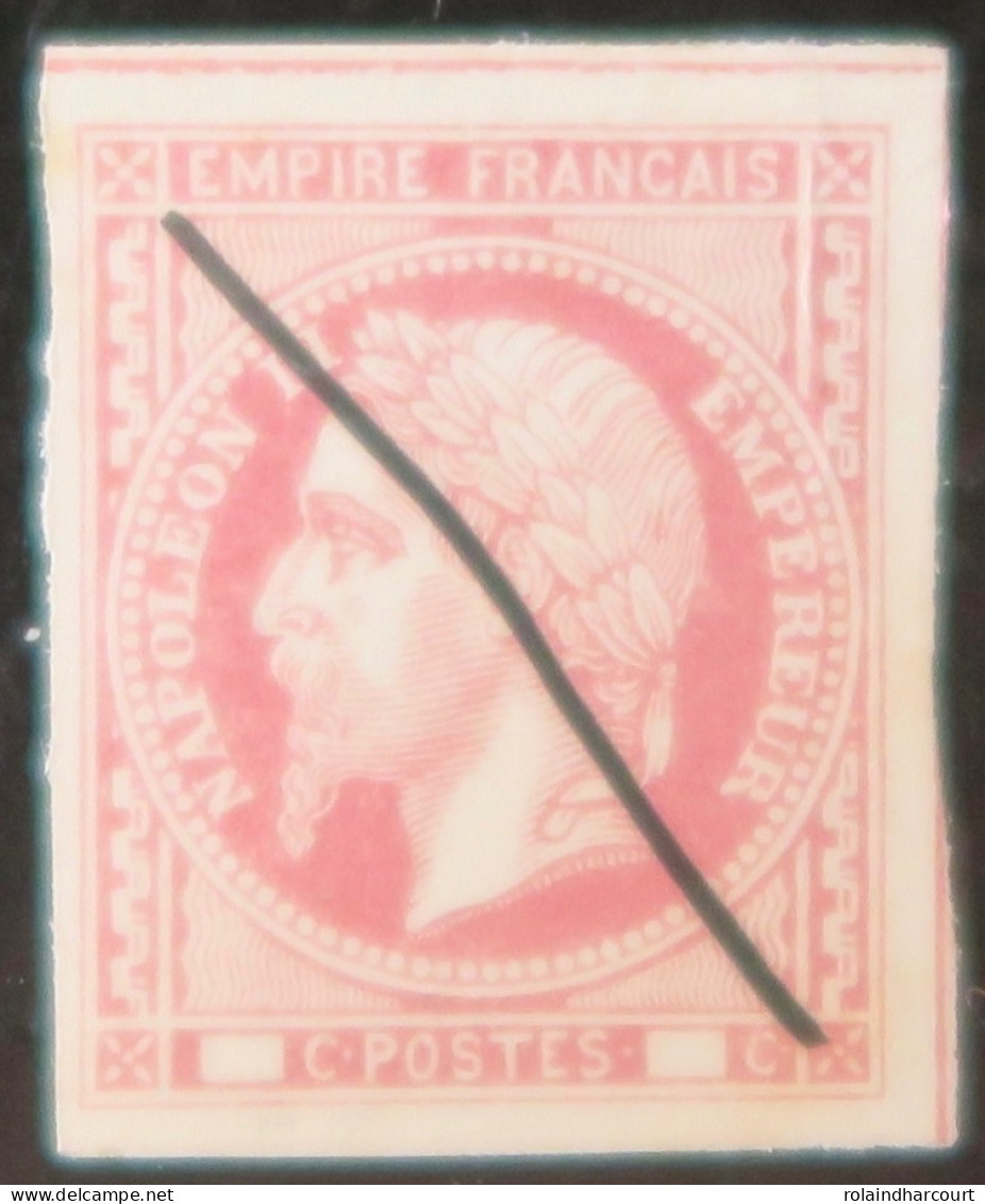 LP3137/699 - NAPOLEON III - ESSAI En Carmin-rose Sans Valeur - NEUF(*) Barré - Aucun Pelurage - Proofs, Unissued, Experimental Vignettes