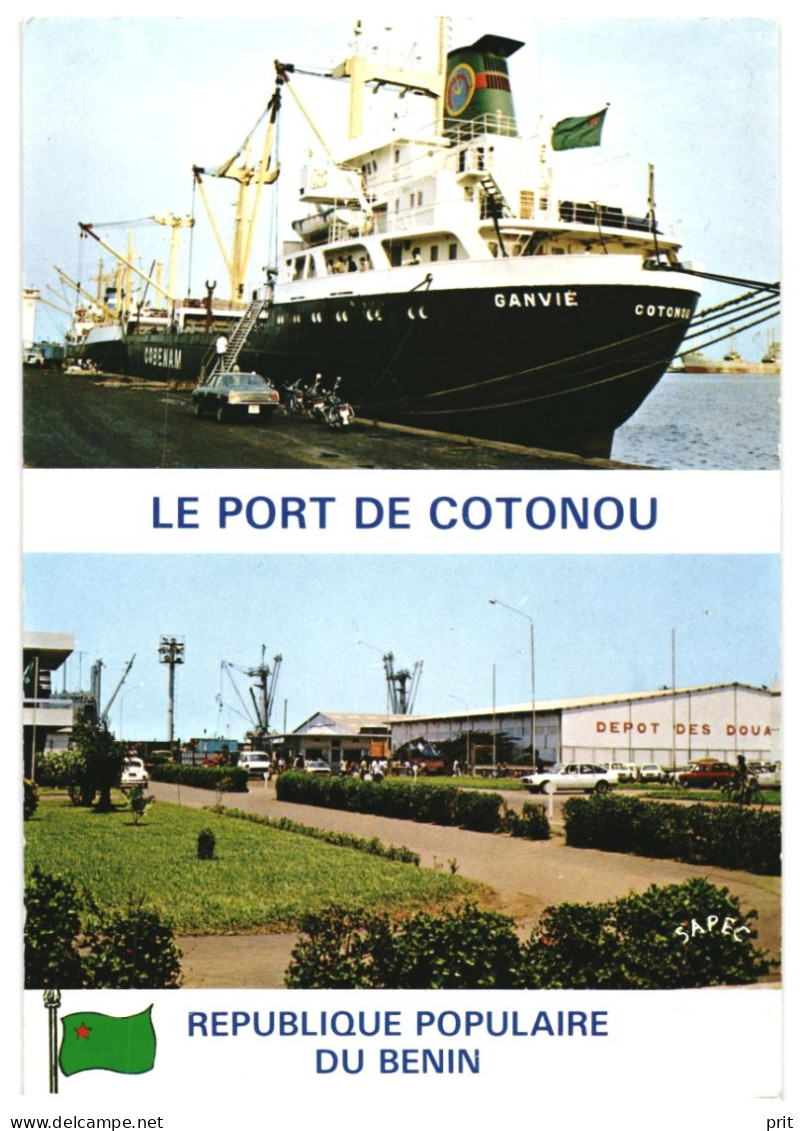 Le Port De Cotonou Et Bateau Ganvié Benin 1981 Unused Chrome Postcard. Publisher Editions S.A.P.E.C. Cotonou - Benin