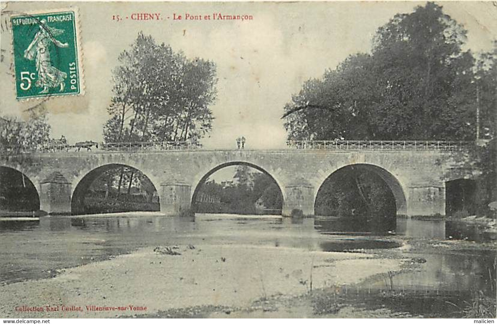 -dpts Div-ref-BJ62- Yonne - Cheny - Pont Et Armançon - - Cheny