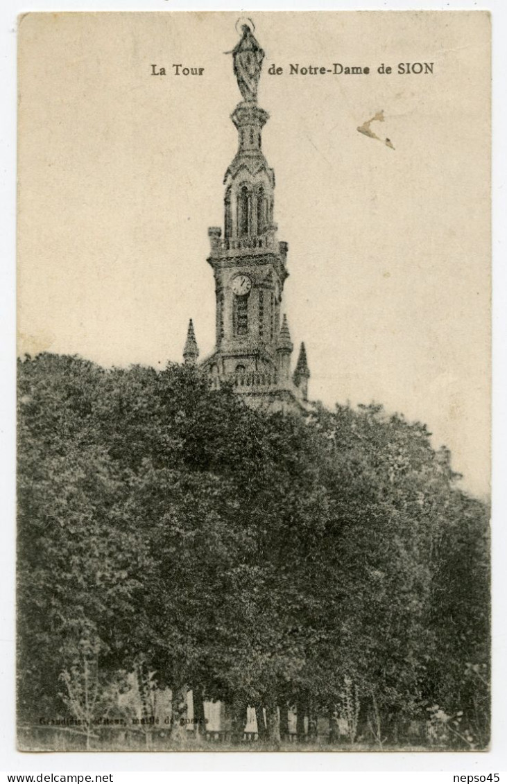 Tour De Notre-Dame De Sion Basilique De Culte Catholique Haut Lieu De Dévotion Mariale Du Duché De Lorraine.Celtique. - Monumenten