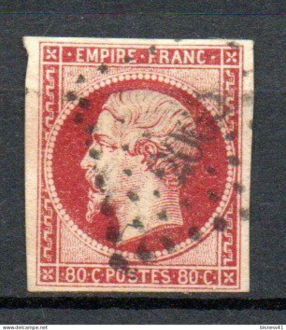 Col33 France 1854 N° 17A  Oblitéré PC  : 75,00€ - 1853-1860 Napoléon III