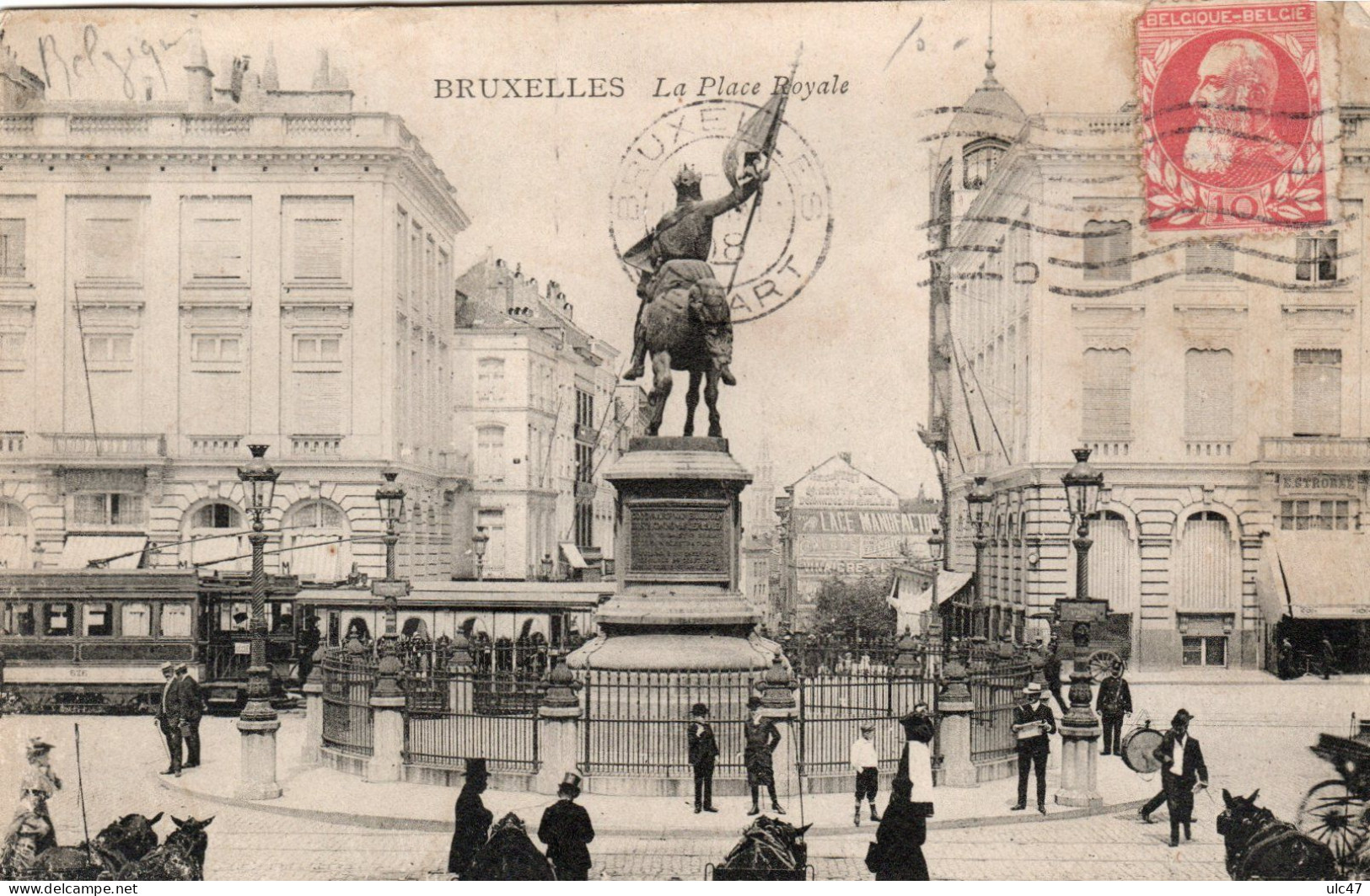 - BRUXELLES. - La Place Royale. - Scan Verso - - Marktpleinen, Pleinen